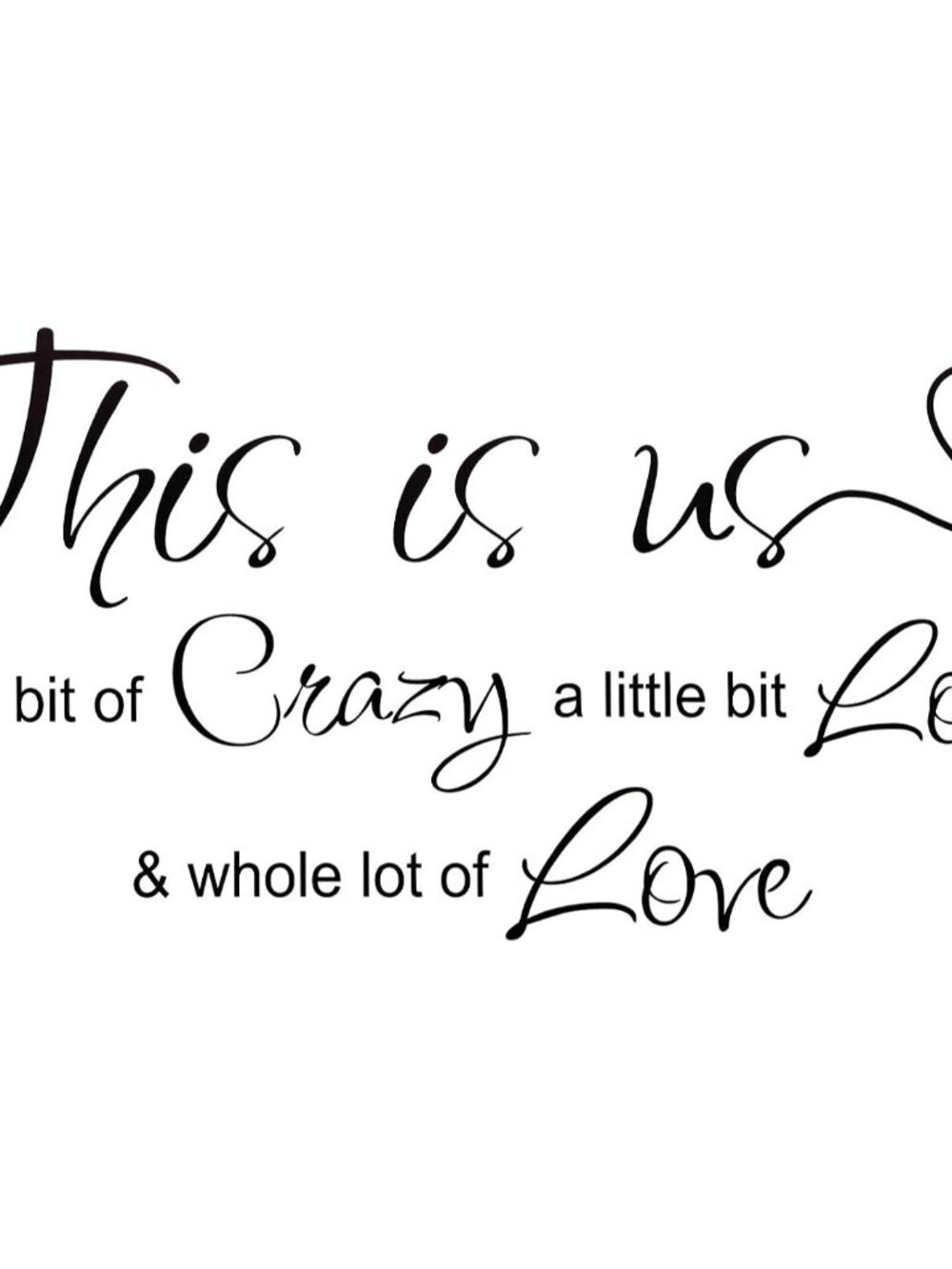 This is Crazy Loud Love Wall Decal Vinyl Love Quote Wall Decal Inspirational Fa